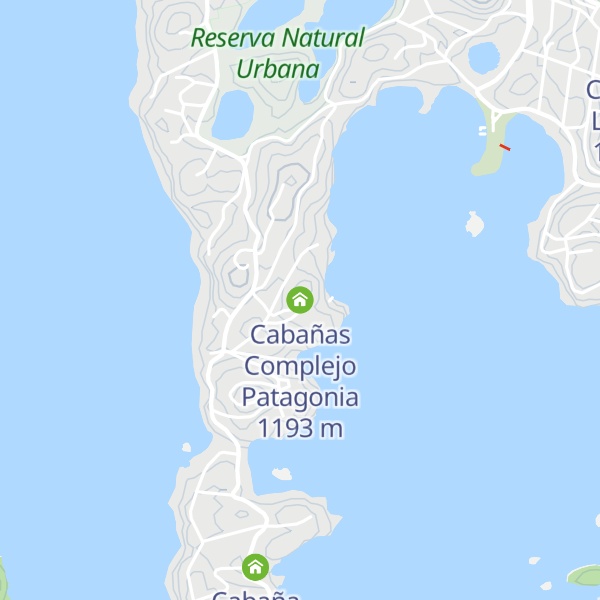 Map of Cabañas Complejo Patagonia