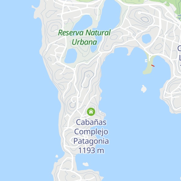 Map of Cabañas Bahia Radal