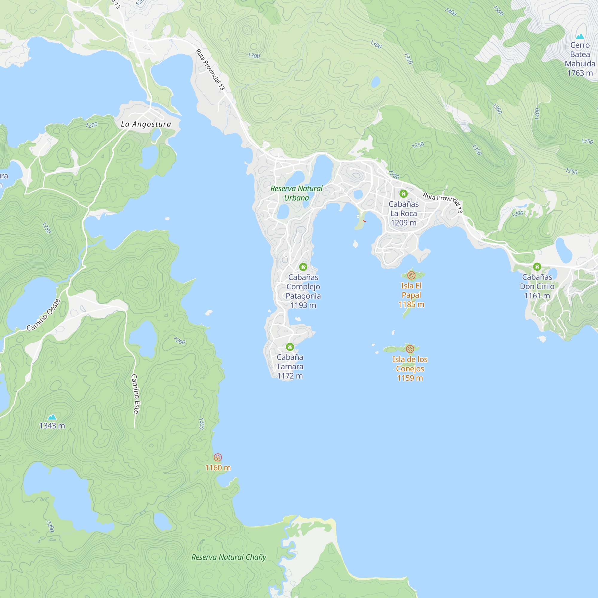Cabañas Altos Del Pehuen map