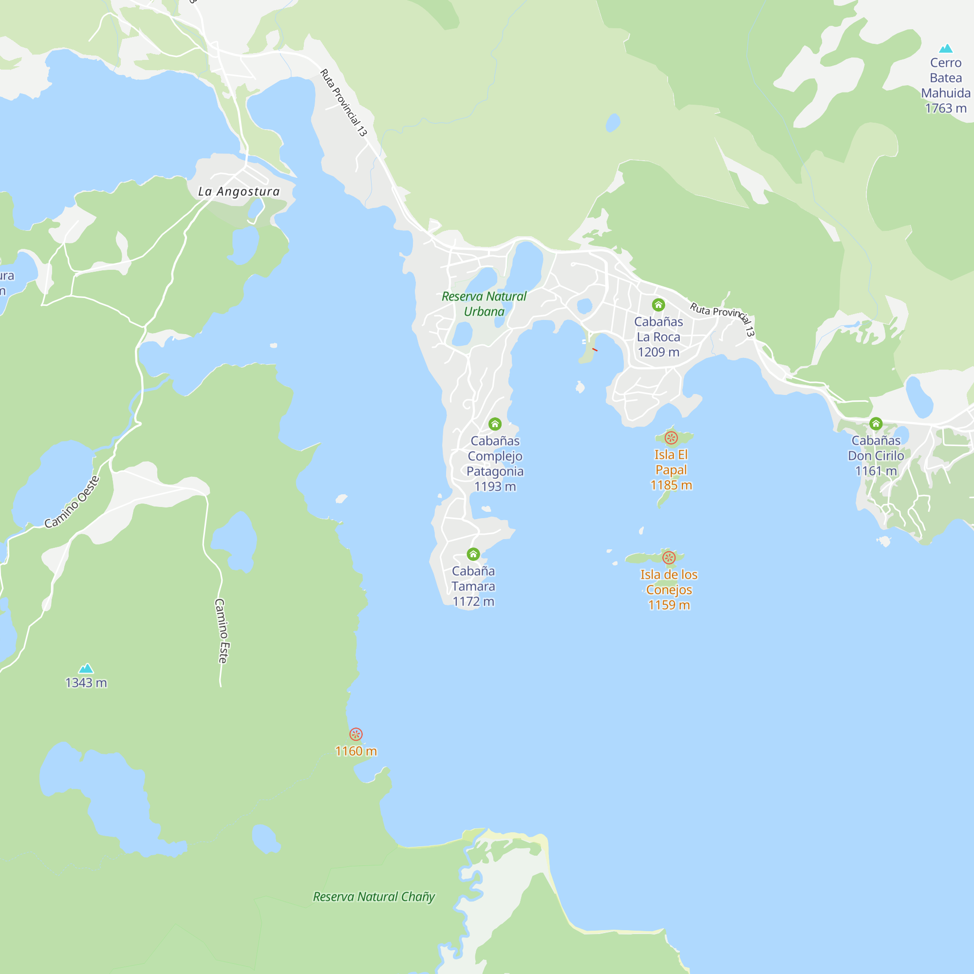 Cabañas Complejo Lago Aluminé map