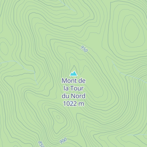 Map of Mont de la Tour du Nord