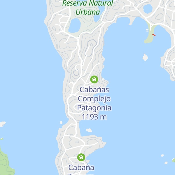 Map of Cabañas Caren