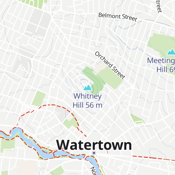 Map of Whitney Hill