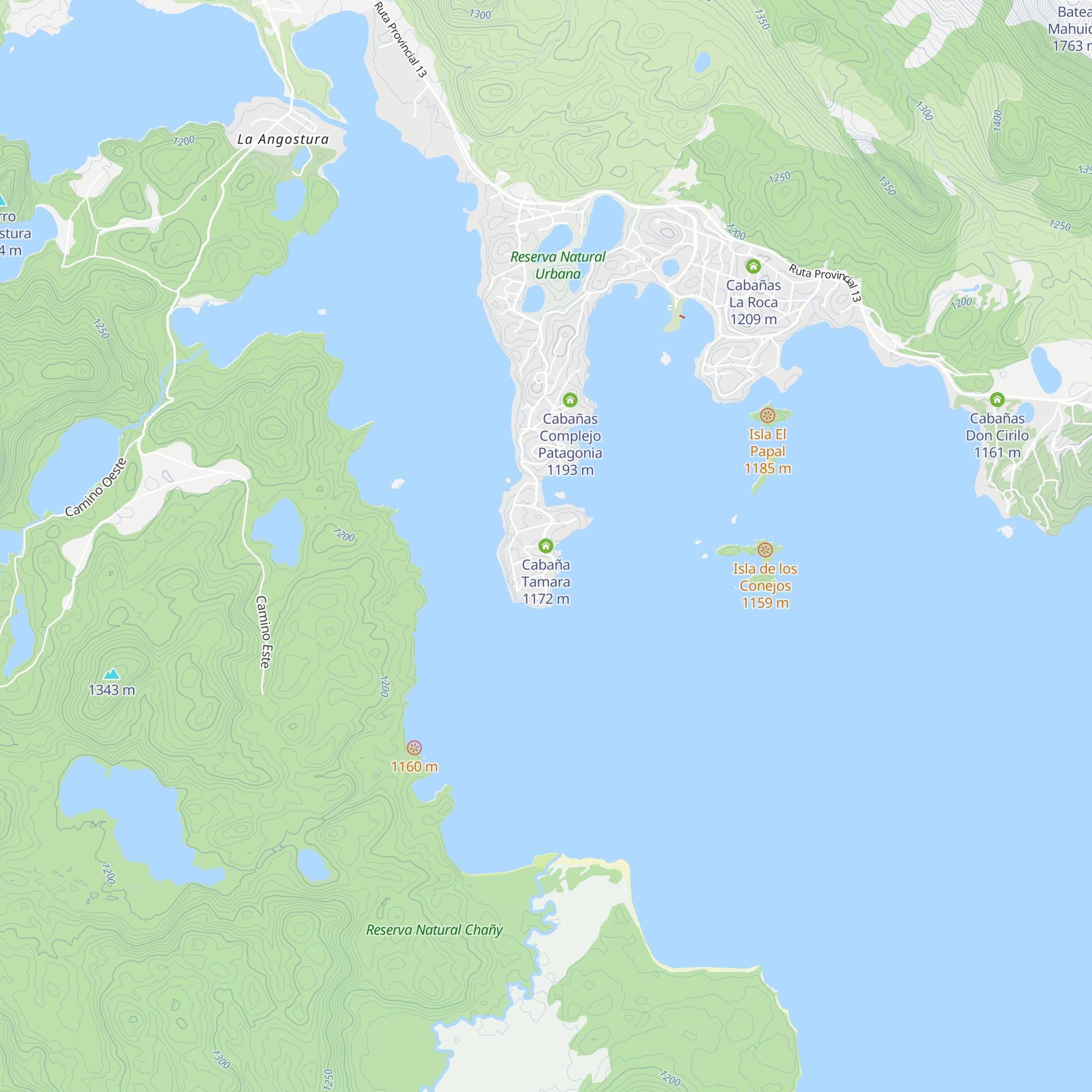 Cabaña Tamara map