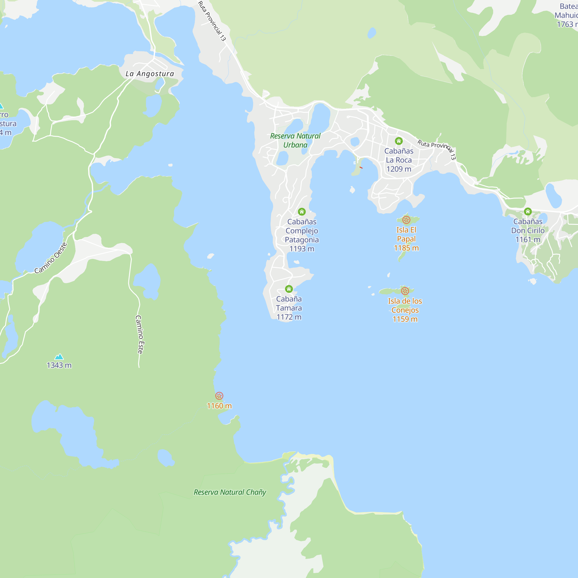 Cabaña Tamara map