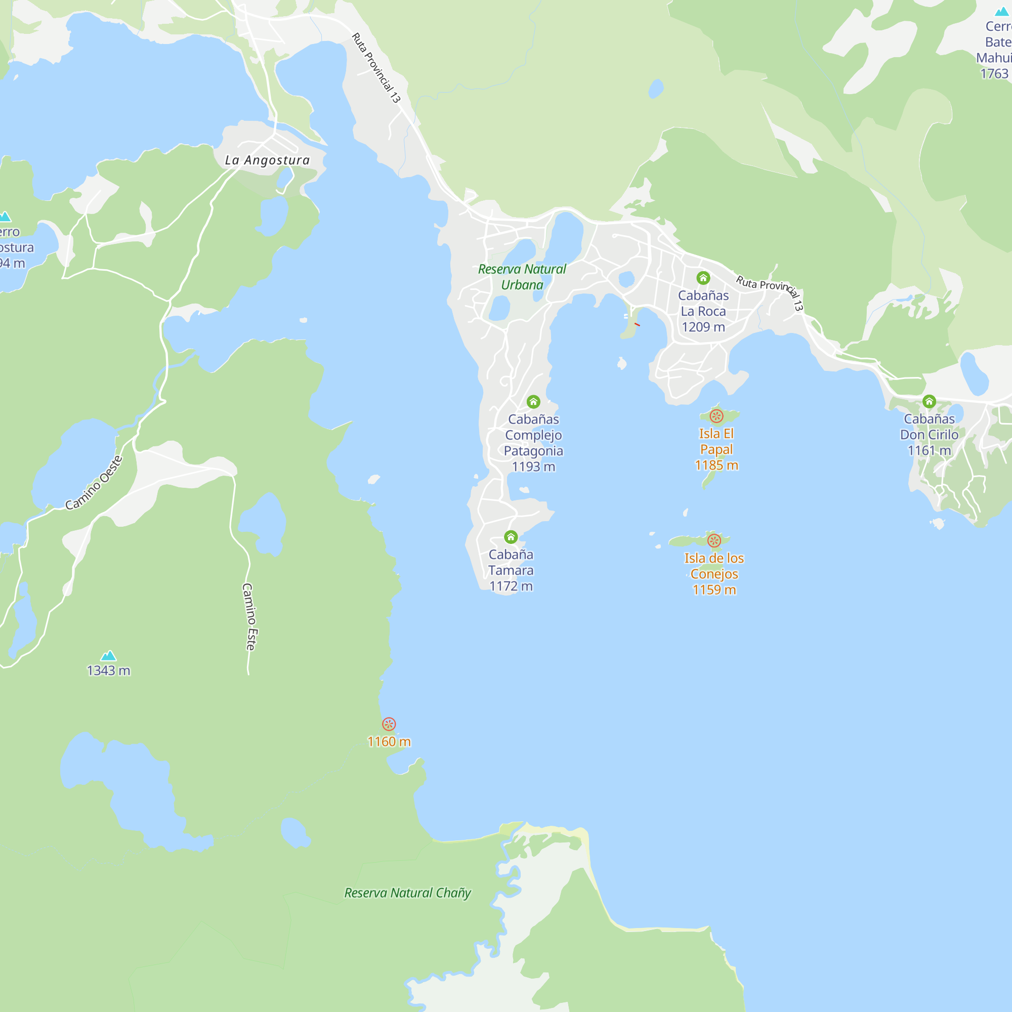 Cabañas El Arrayan map