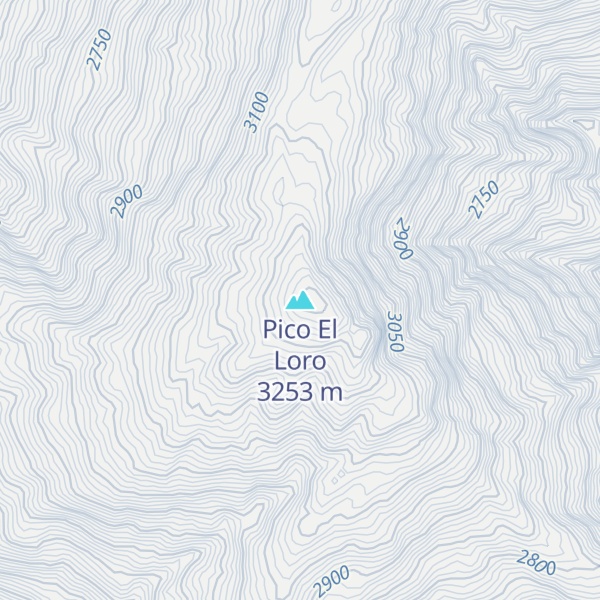 Map of Pico El Loro