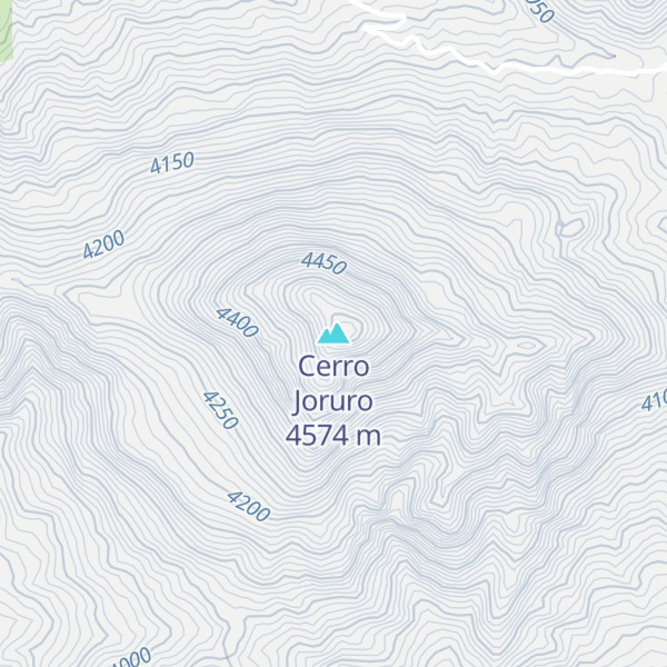 Map of Cerro Joruro