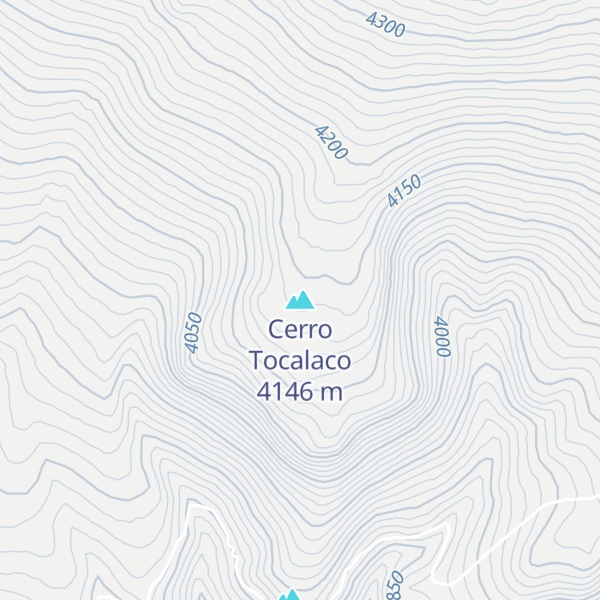 Map of Cerro Tocalaco