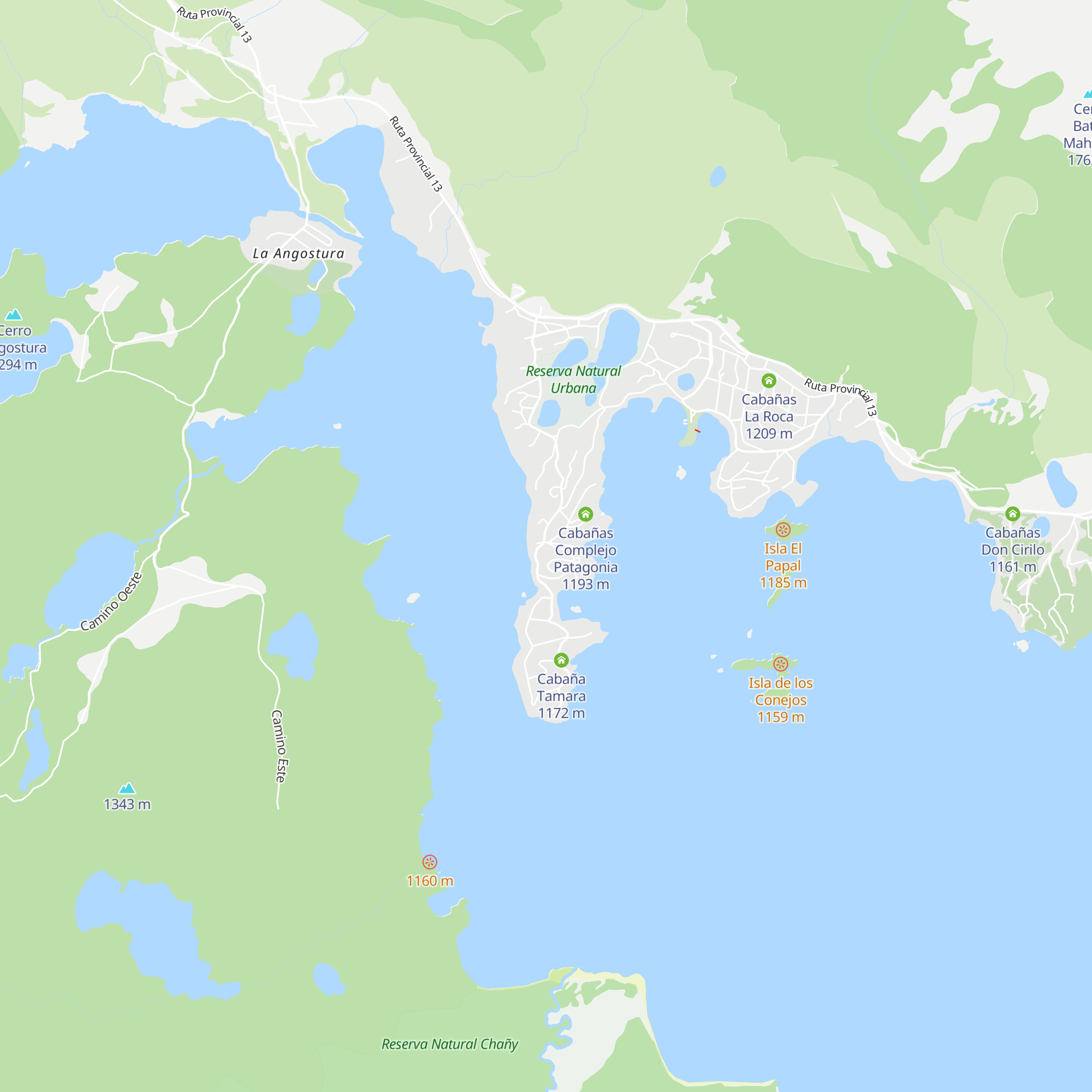 Cabañas Prado Cordillerano map