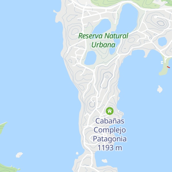 Map of Cabañas Moquehue