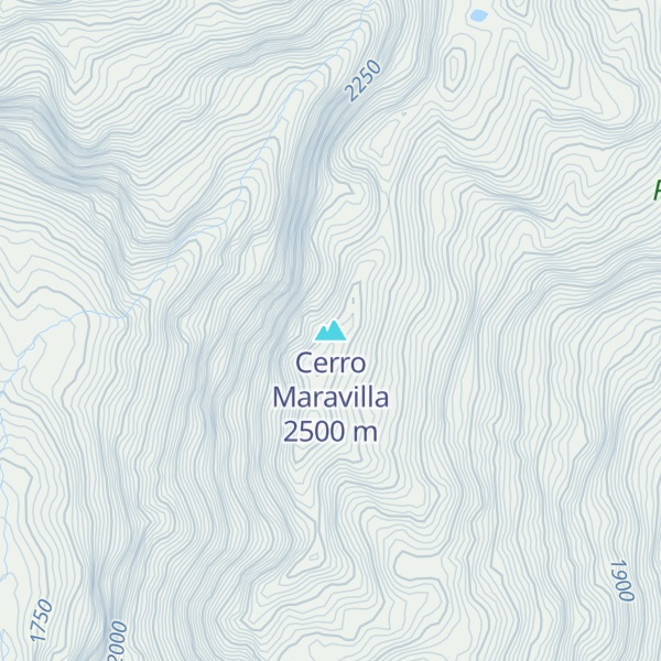Map of Cerro Maravilla
