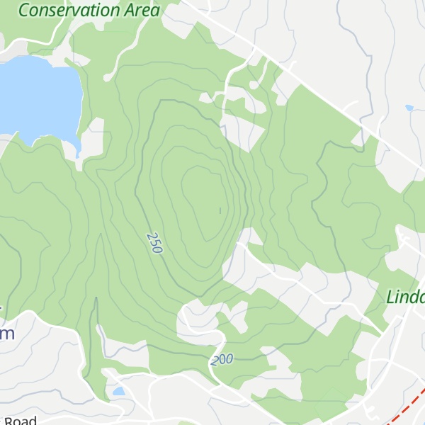 Map of Center Square Hill