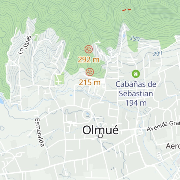 Map of Cabaña 8