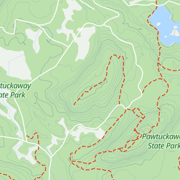 Map of Middle Mount Pawtuckaway
