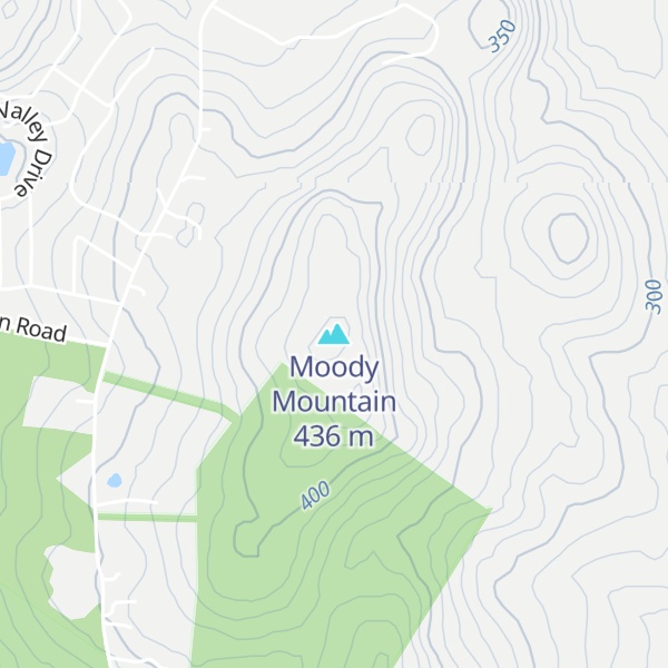 Map of Moody Mountain