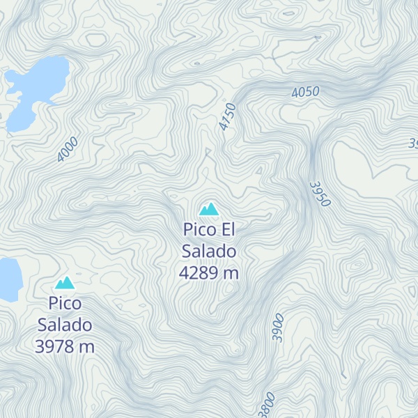 Map of Pico El Salado