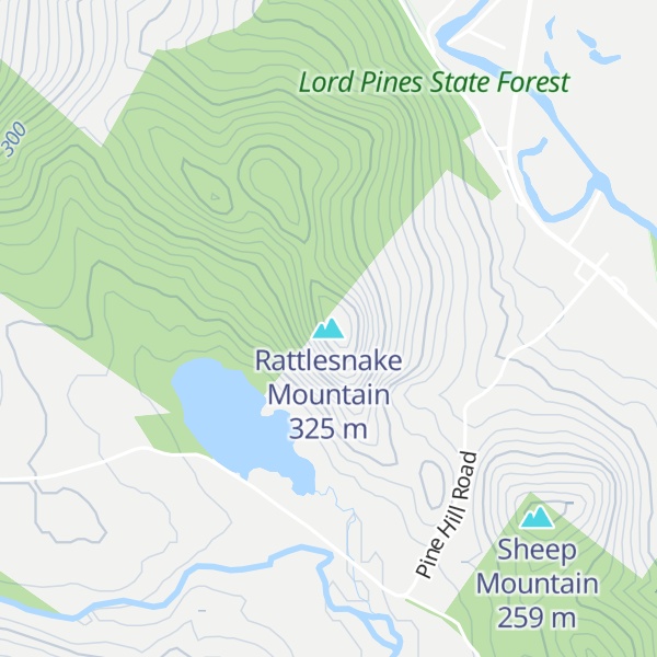 Map of Rattlesnake Mountain