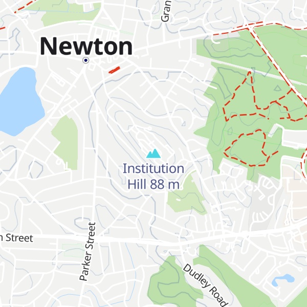 Map of Institution Hill