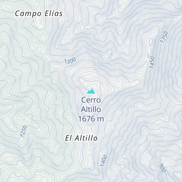 Map of Cerro Altillo