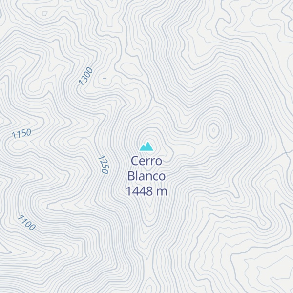 Map of Cerro Blanco