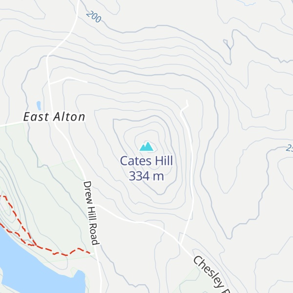 Map of Cates Hill