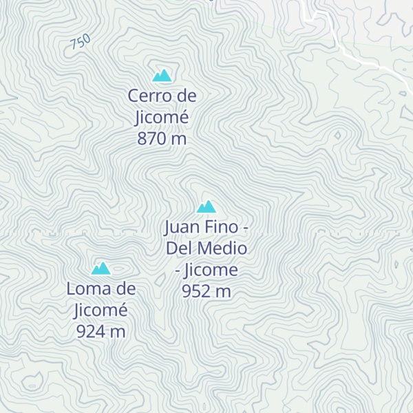 Map of Juan Fino - Del Medio - Jicome