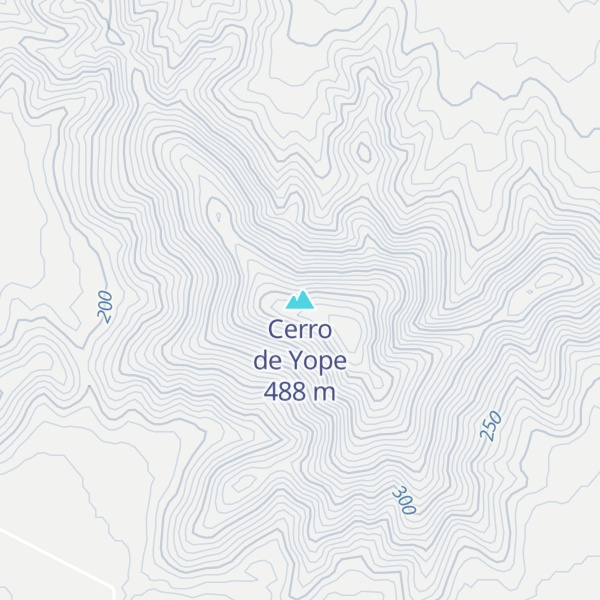 Map of Cerro de Yope