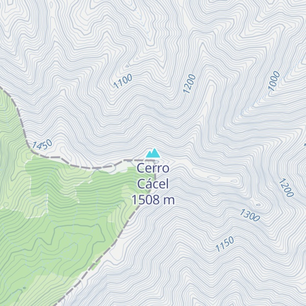 Map of Cerro Cácel