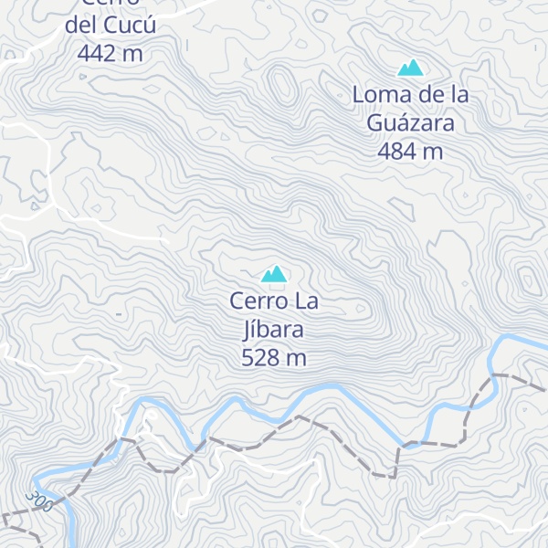 Map of Cerro La Jíbara