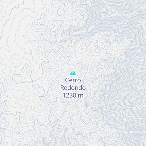 Map of Cerro Redondo