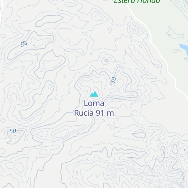 Map of Loma Rucia