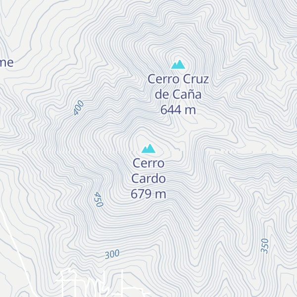 Map of Cerro Cardo