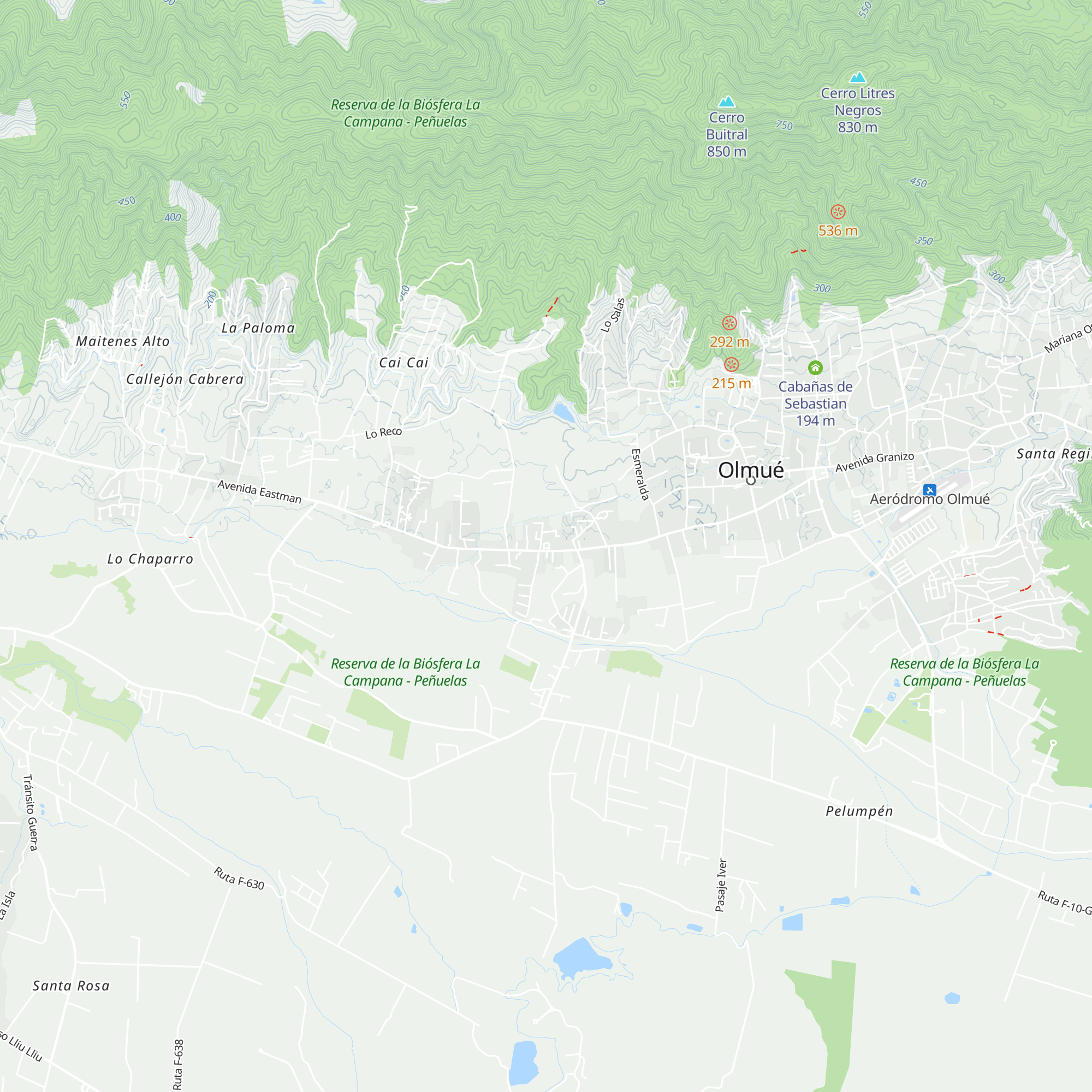Cabañas Carolina map