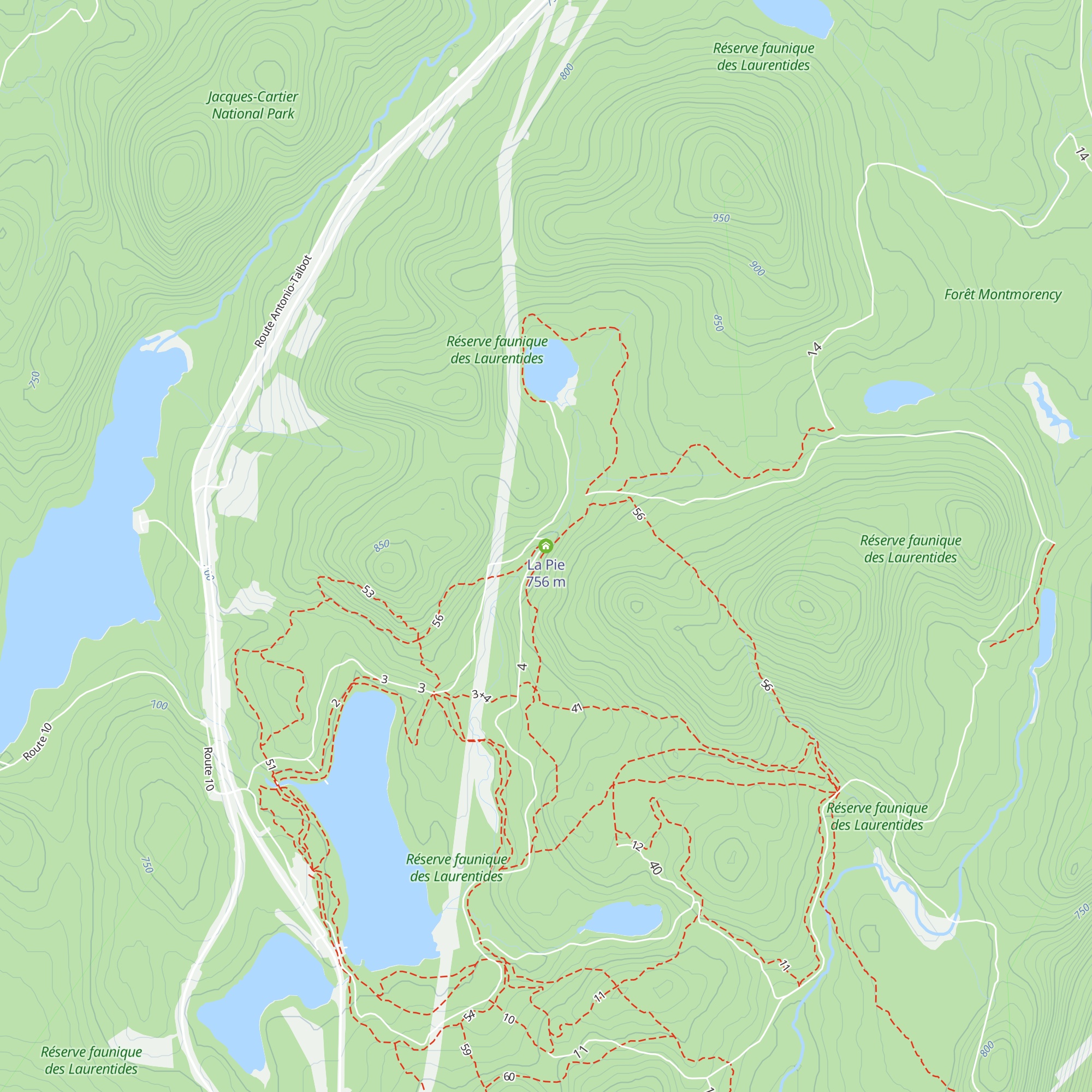 La Pie map
