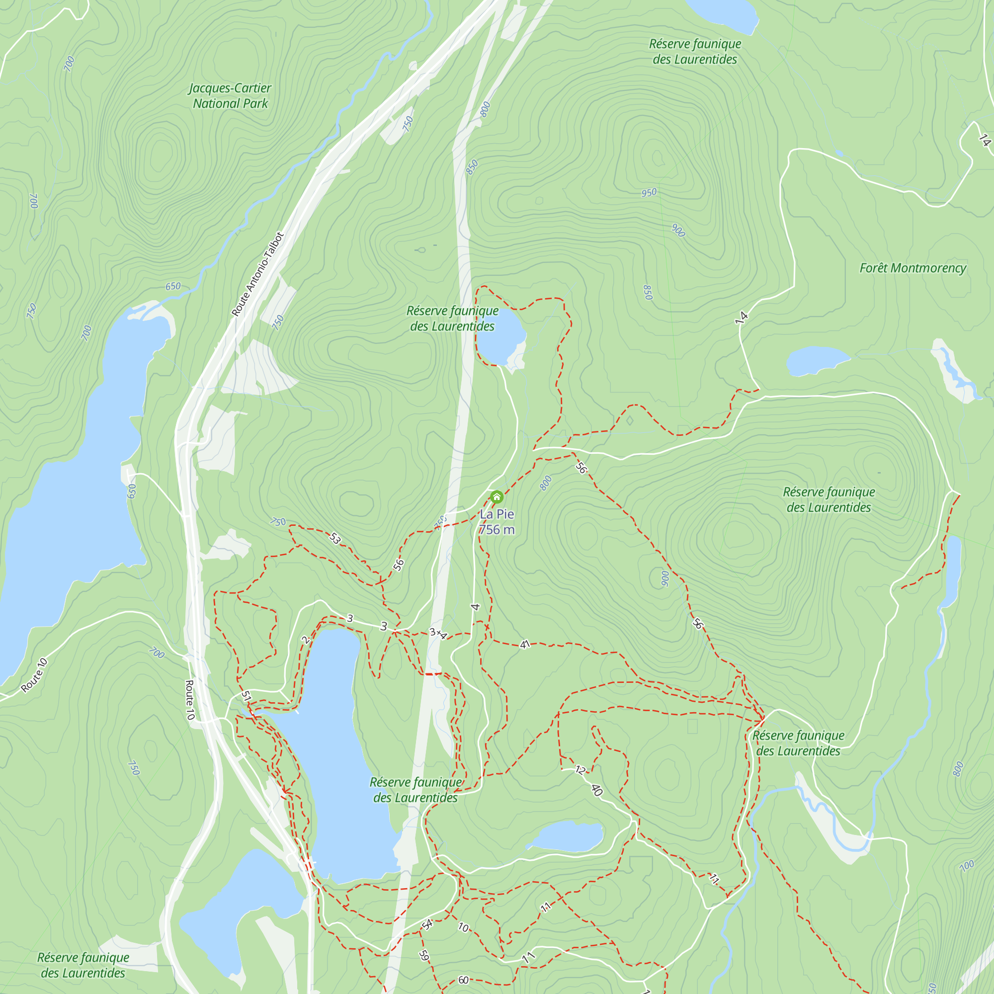 La Pie map
