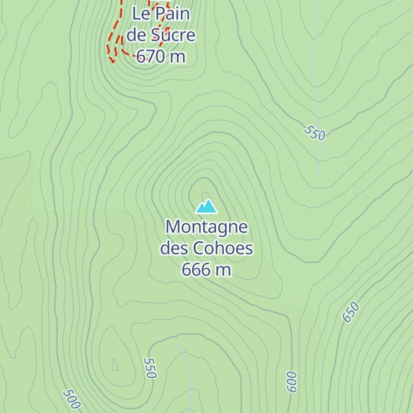 Map of Montagne des Cohoes