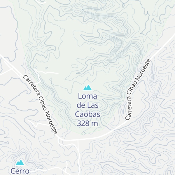 Map of Loma de Las Caobas