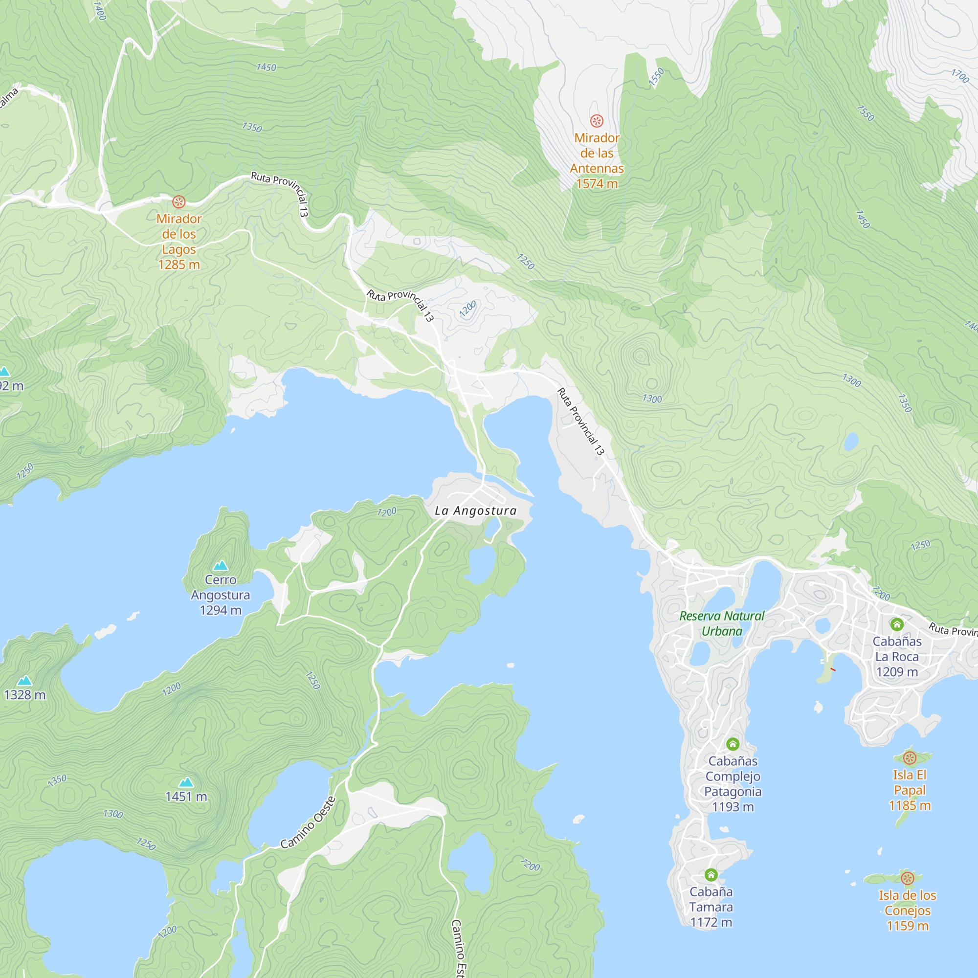 Cabañas Chepehuen map