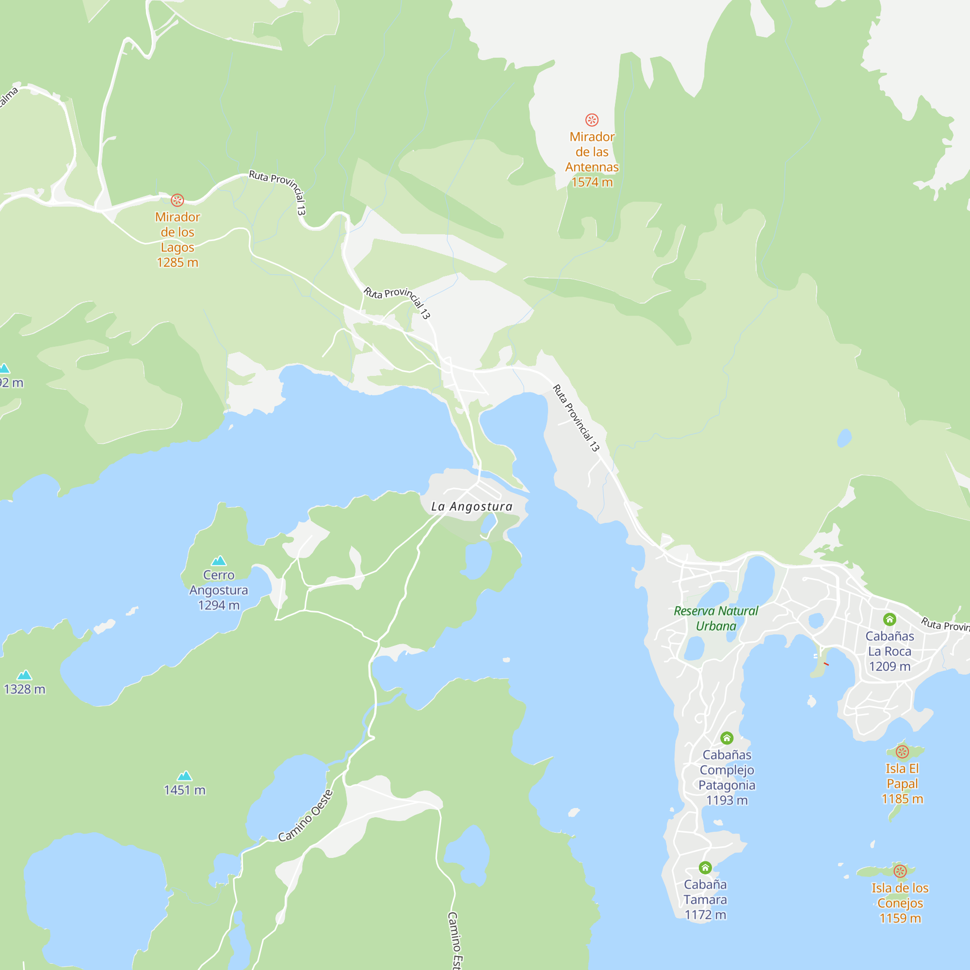Cabañas Chepehuen map