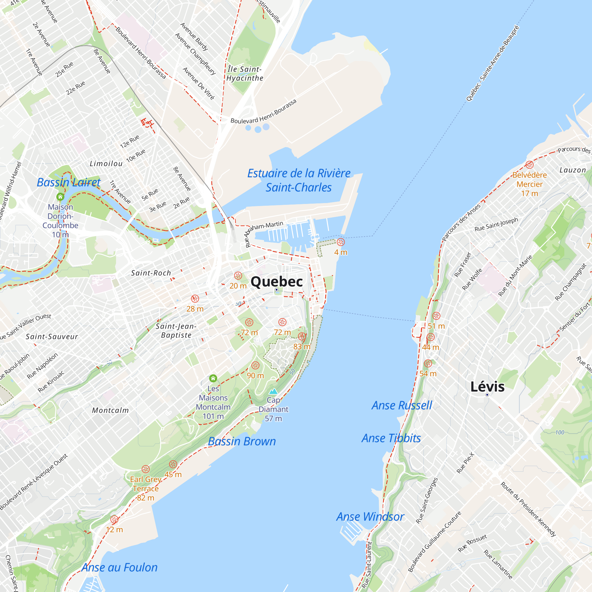 Centre Infotouriste de Québec map