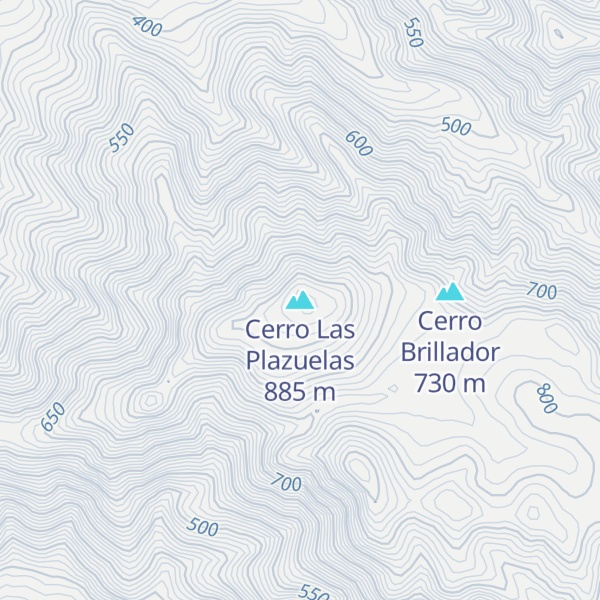 Map of Cerro Las Plazuelas