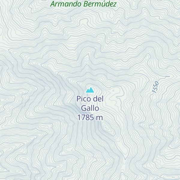 Map of Pico del Gallo