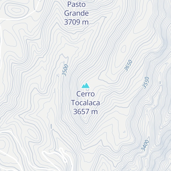 Map of Cerro Tocalaca