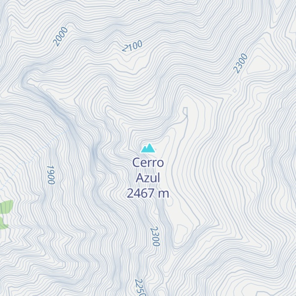 Map of Cerro Azul
