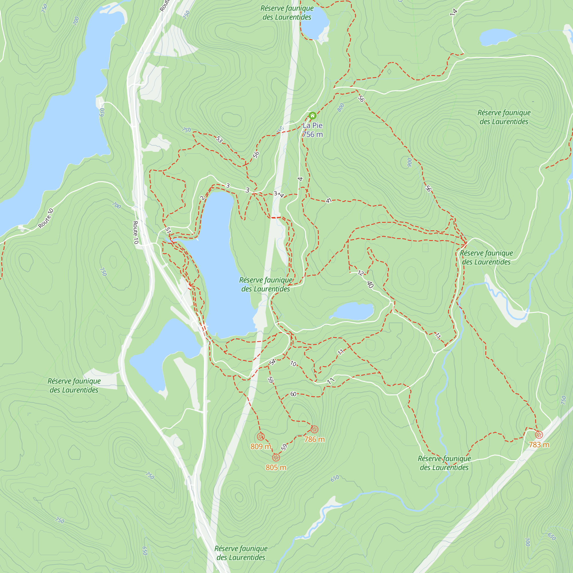 La Sitelle map