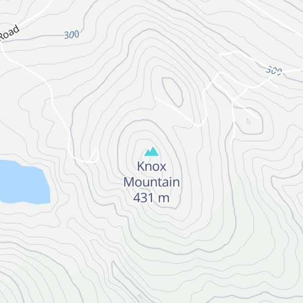 Map of Knox Mountain