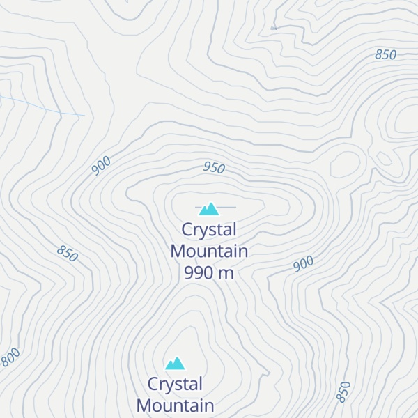 Map of Crystal Mountain