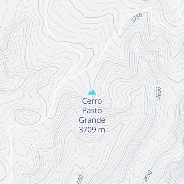 Map of Cerro Pasto Grande