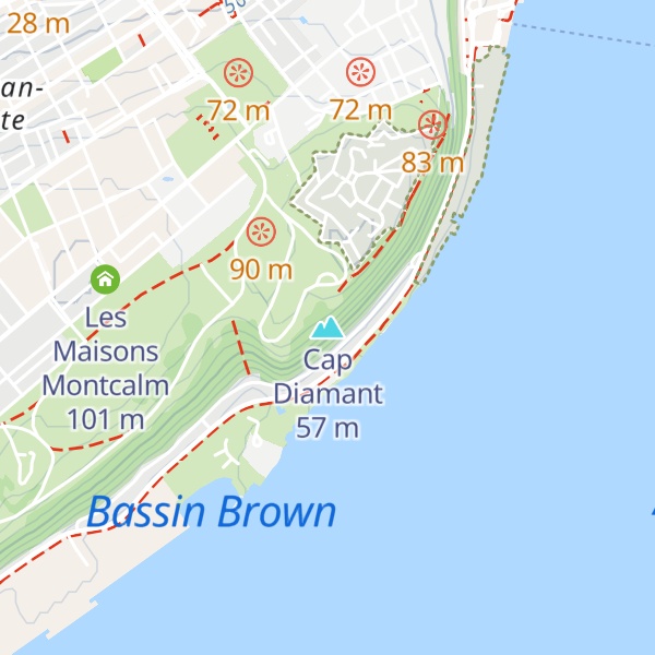 Map of Cap Diamant